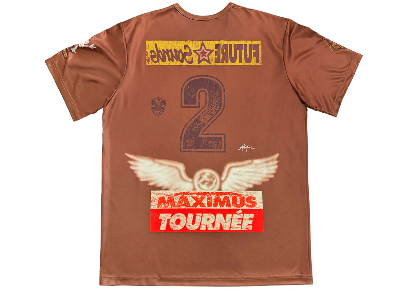 travis scott circus maximus soccer jersey brown