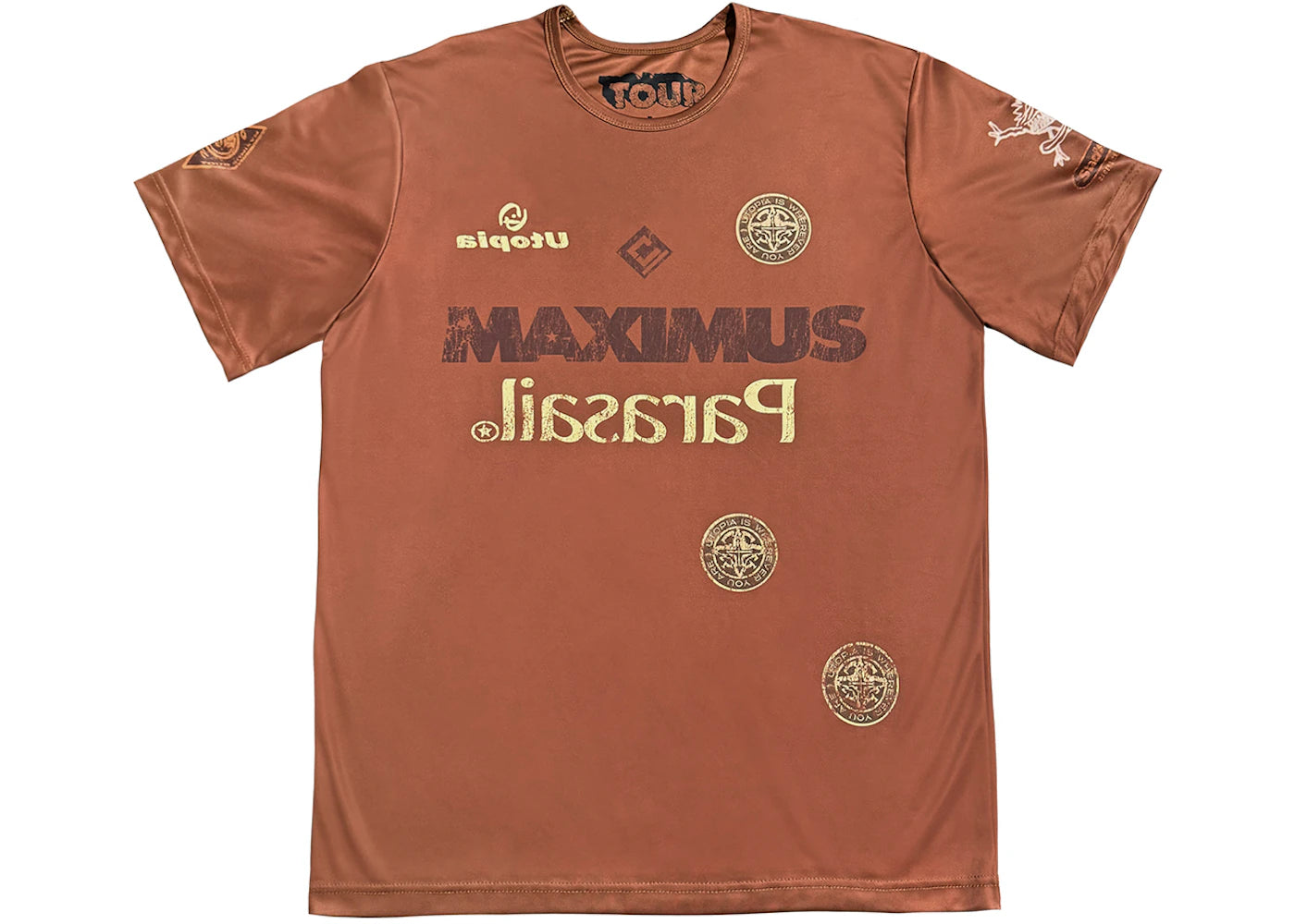 travis scott circus maximus soccer jersey brown
