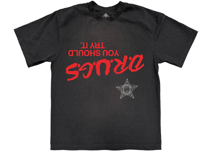 travis scott druxgs tee black