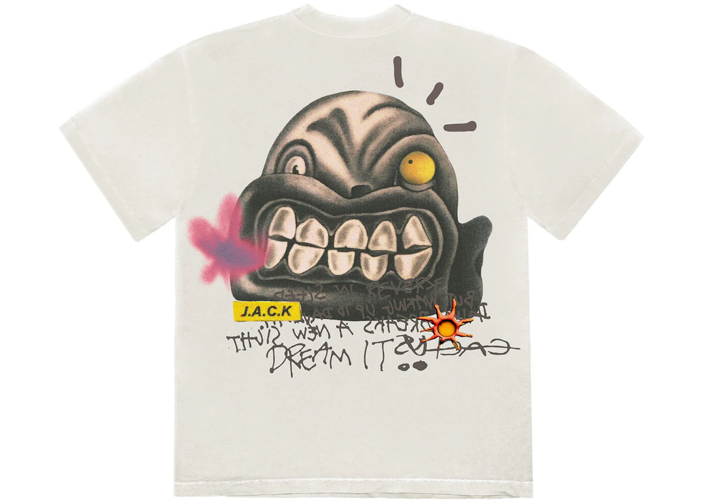 travis scott dream it t-shirt natural