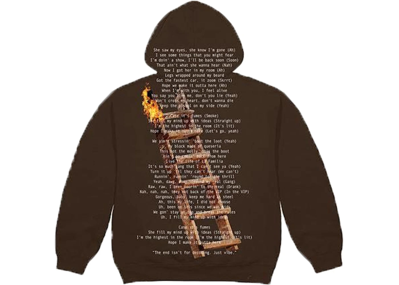 travis scott highest in the room not for decoding hoodie brown
