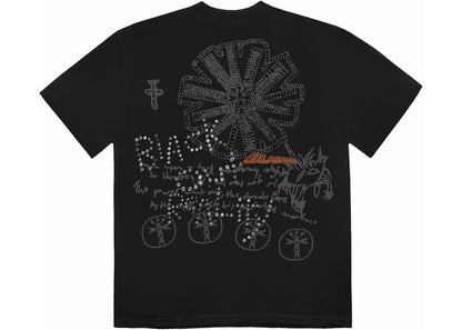 travis scott in the dark tee black