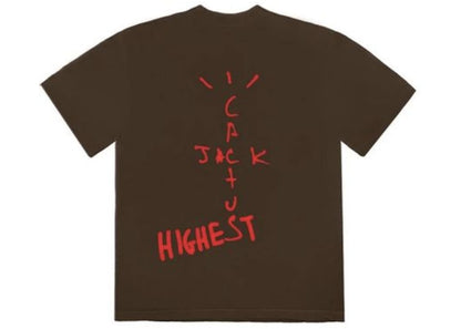 travis scott jordan cactus jack highest t shirt brown
