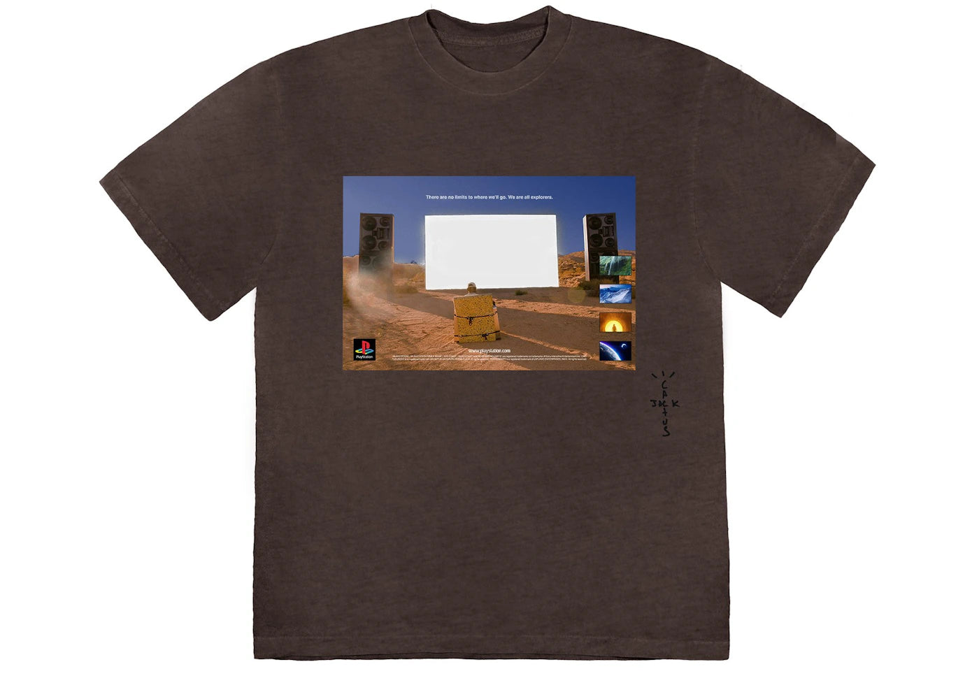 travis scott monolith day t-shirt brown