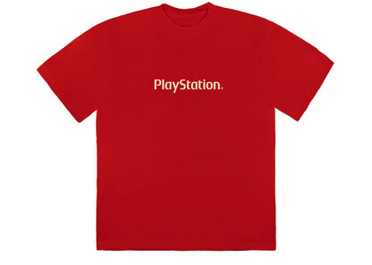 travis scott motherboard logo iv t-shirt red
