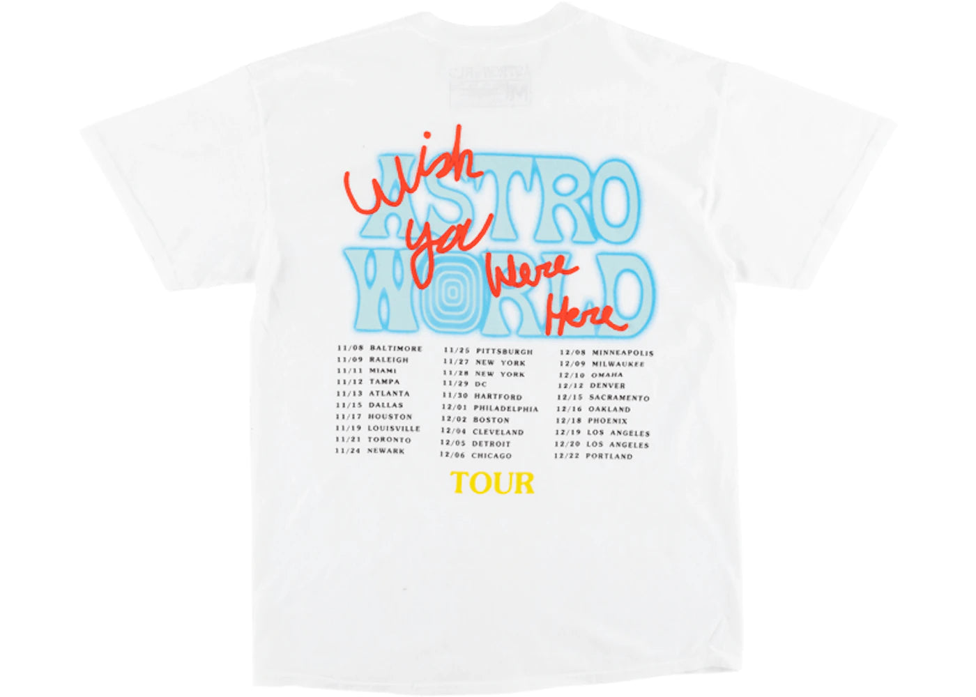 travis scott no bystanders tee white