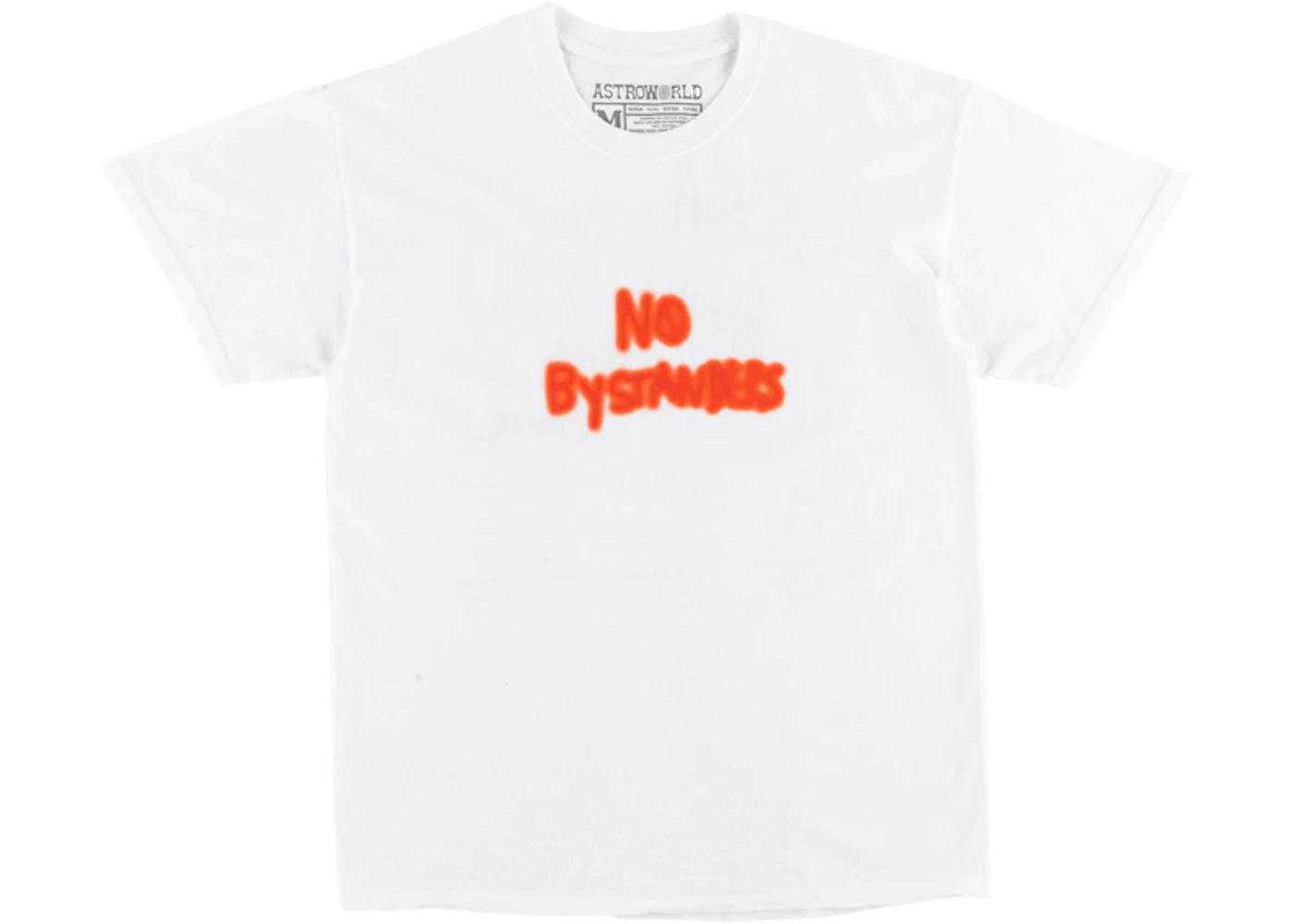 travis scott no bystanders tee white