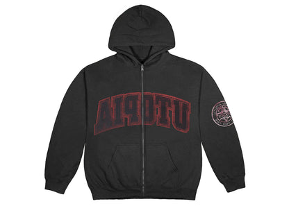travis scott reverse utopia hoodie black