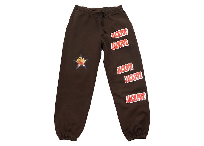 Travis Scott Road To Utopia Las Vegas Jackpot Sweatpants Brown