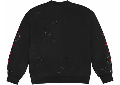 travis scott stitched crewneck black