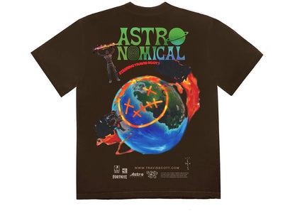 travis scott the scotts sicko event t-shirt brown
