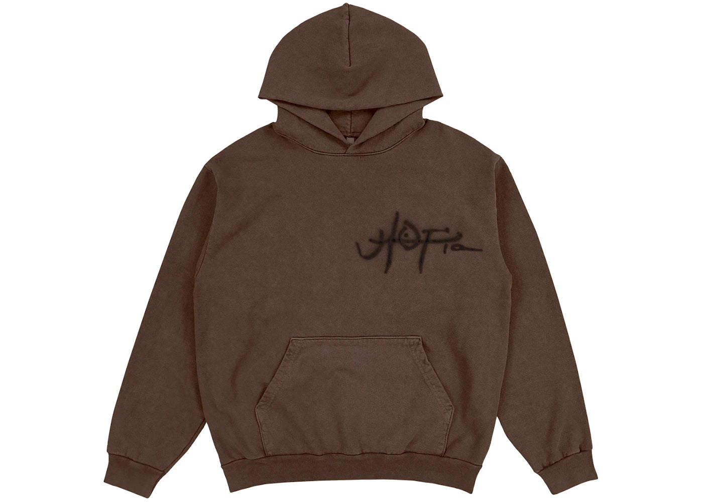 travis scott utopia a2 hooded sweatshirt brown