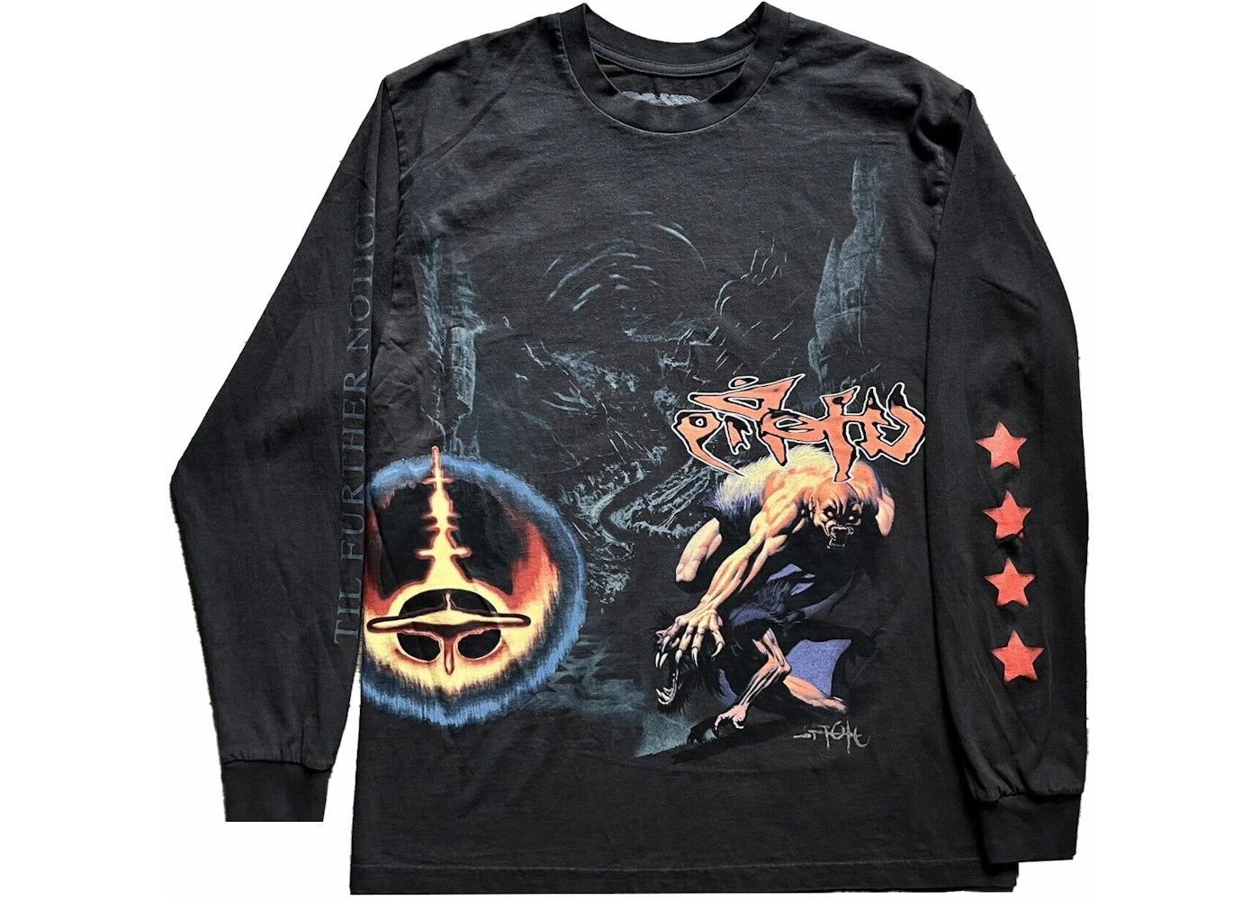 travis scott utopia circus maximus 2023 tour l/s tee black