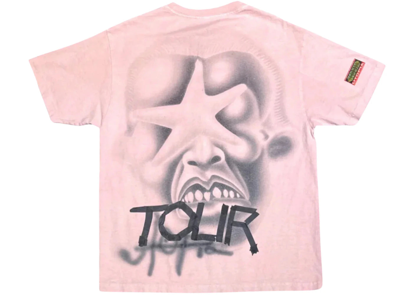 travis scott utopia circus maximus pink star tee pink