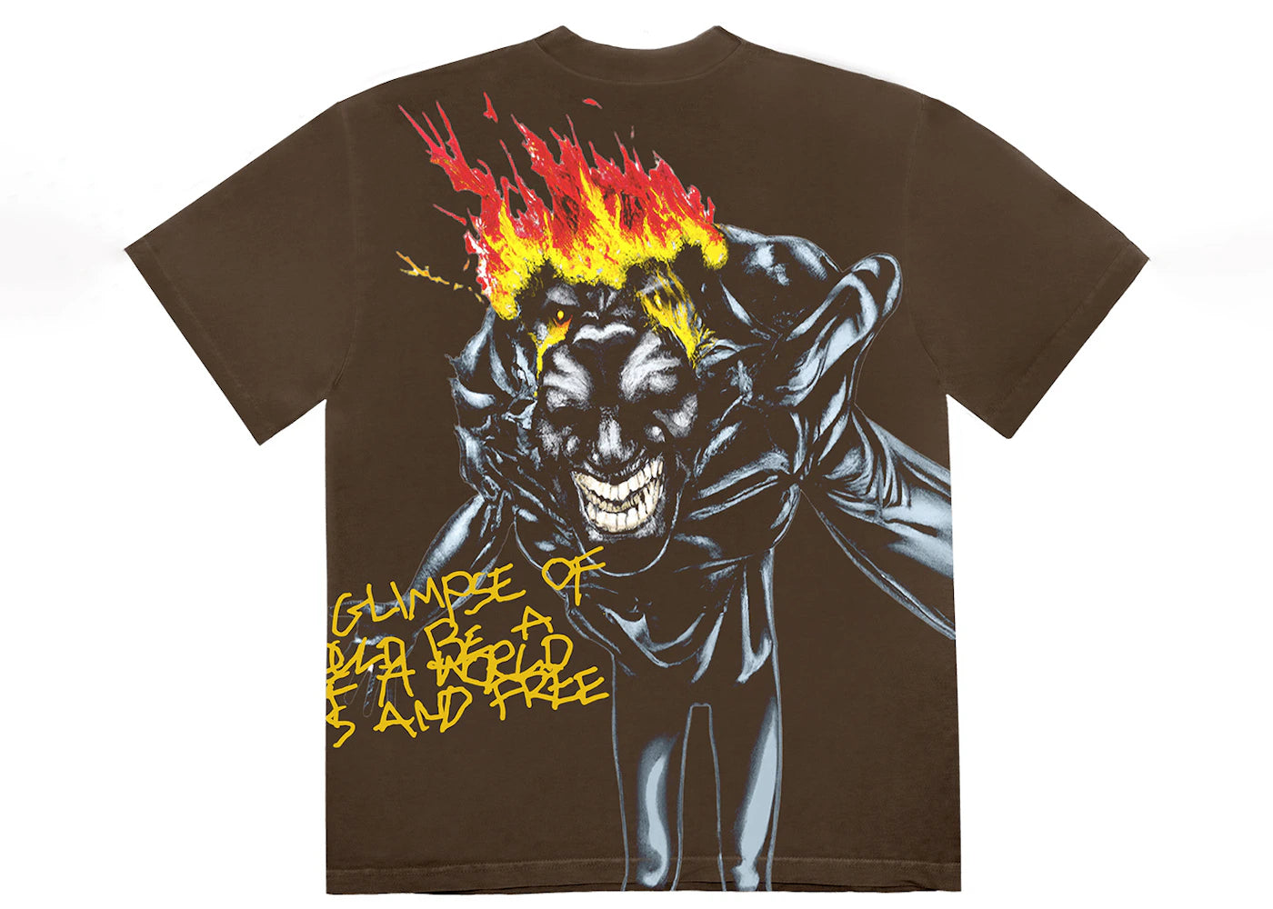 travis scott utopia i tee brown