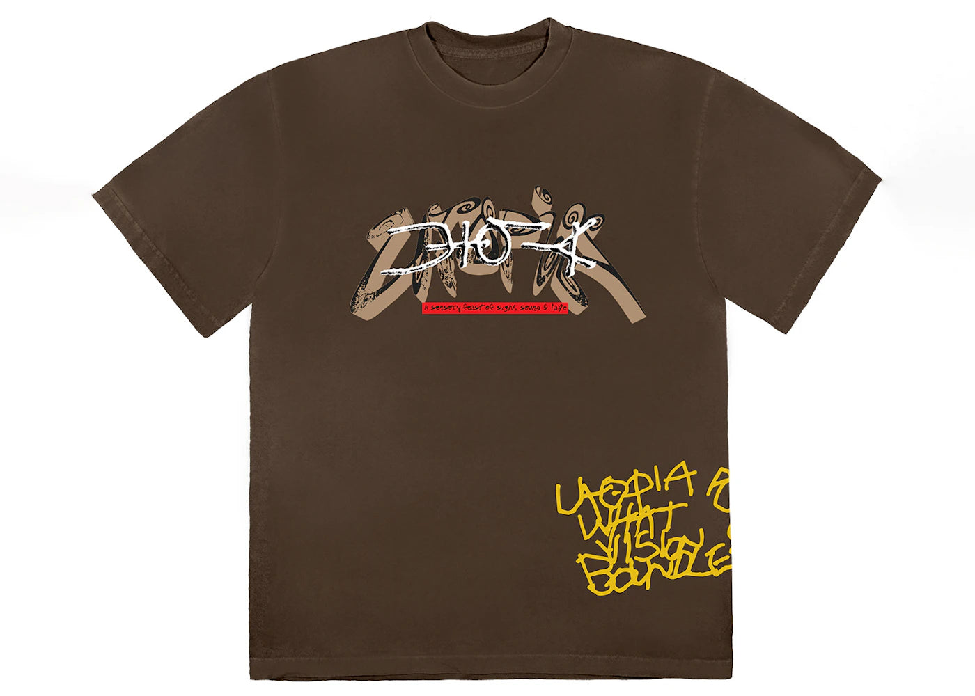 travis scott utopia i tee brown