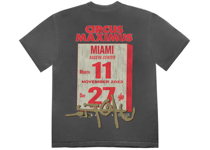 travis scott utopia is in miami circus maximus tee black