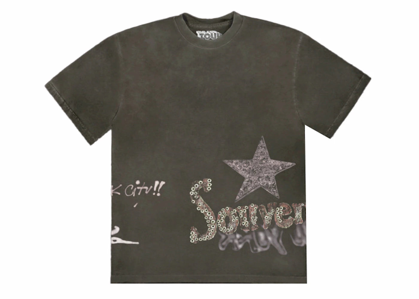 travis scott utopia nyc tee multicolor