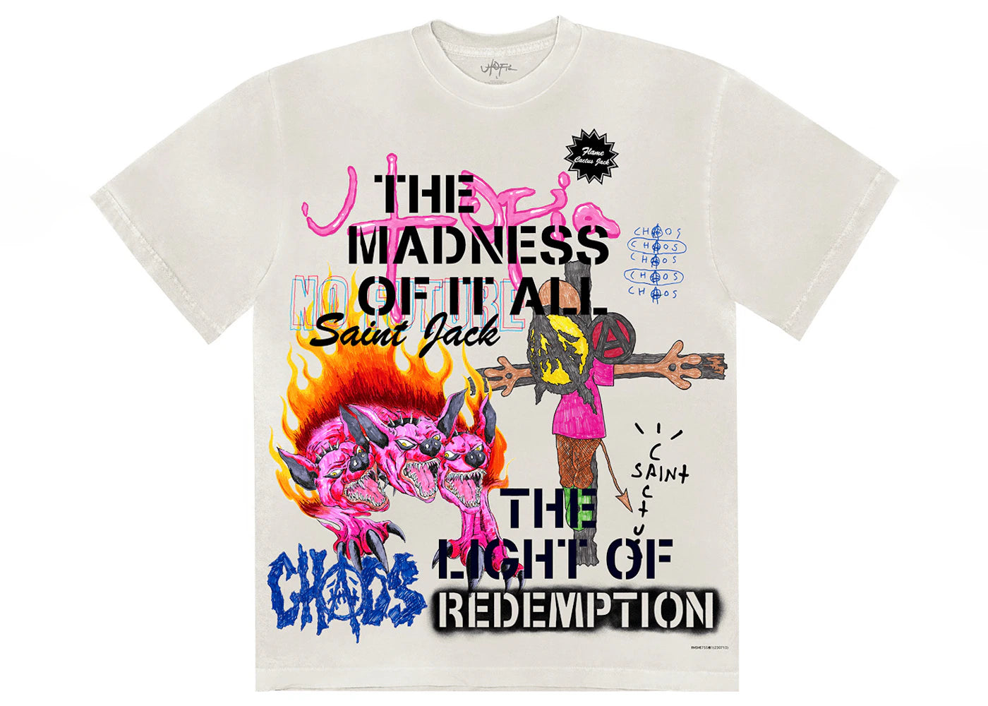 travis scott utopia x st michael 3a tee white