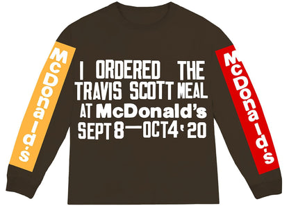 travis scott x cpfm 4 cj souvenir l/s t-shirt brown