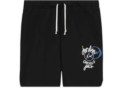 travis scott x jordan x fragment shorts black