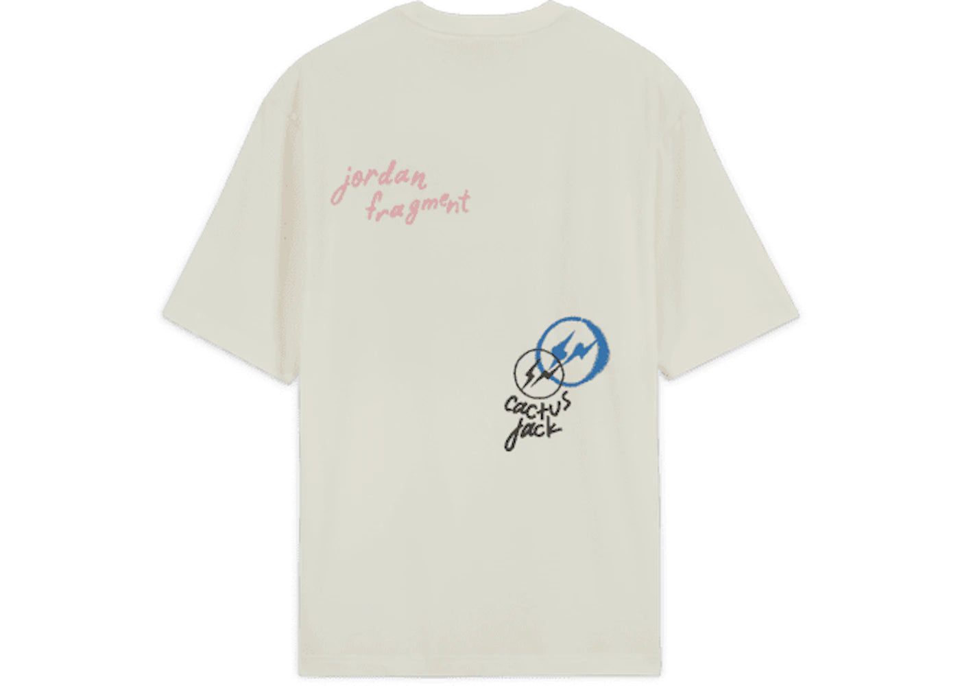 travis scott x jordan x fragment t-shirt white