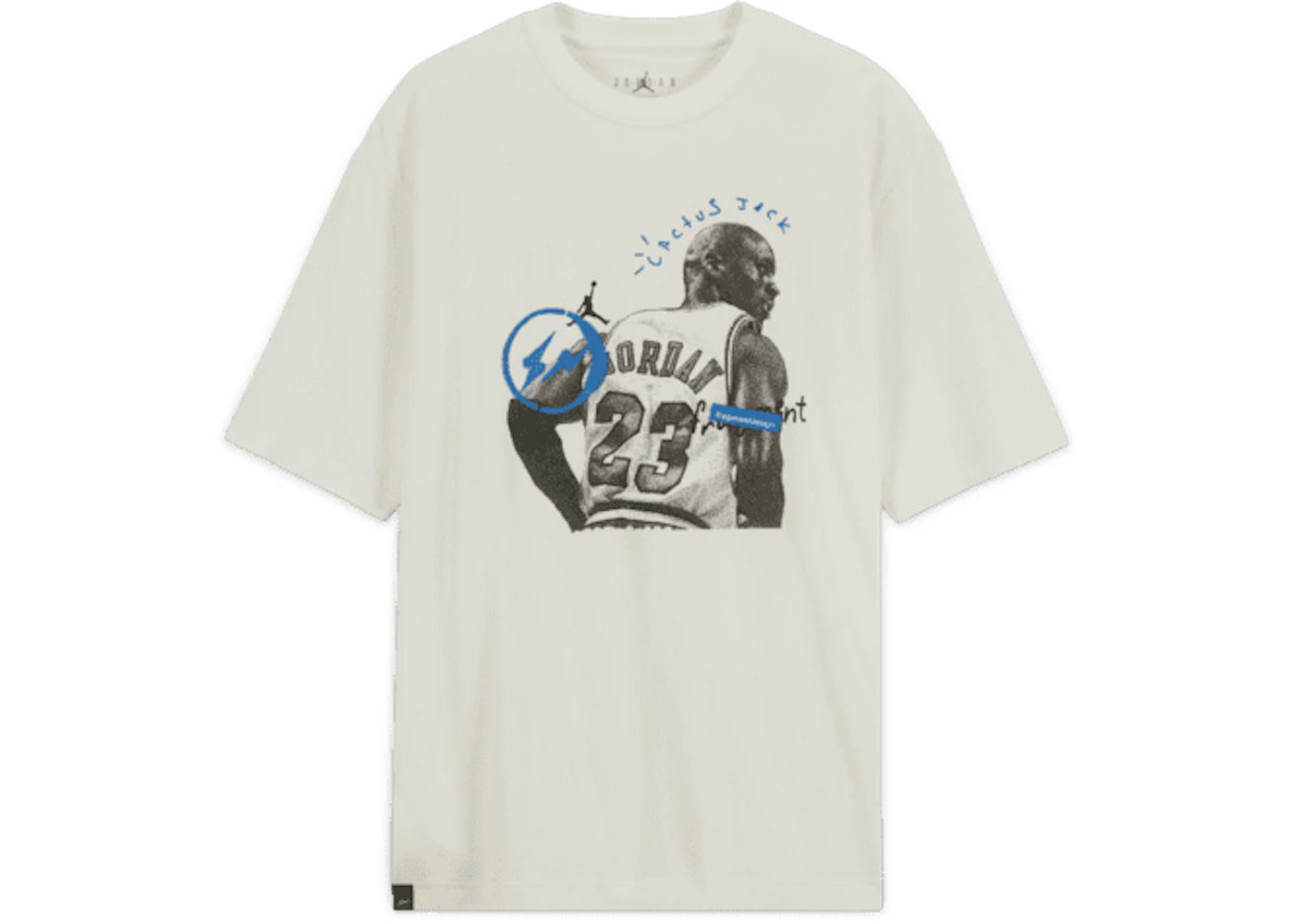 travis scott x jordan x fragment t-shirt white