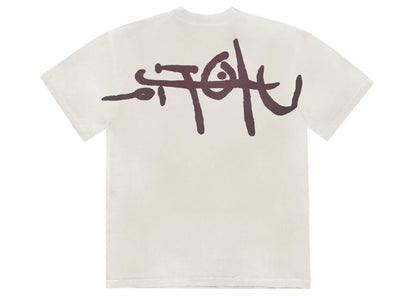 travis scott x kaws utopia i tee white