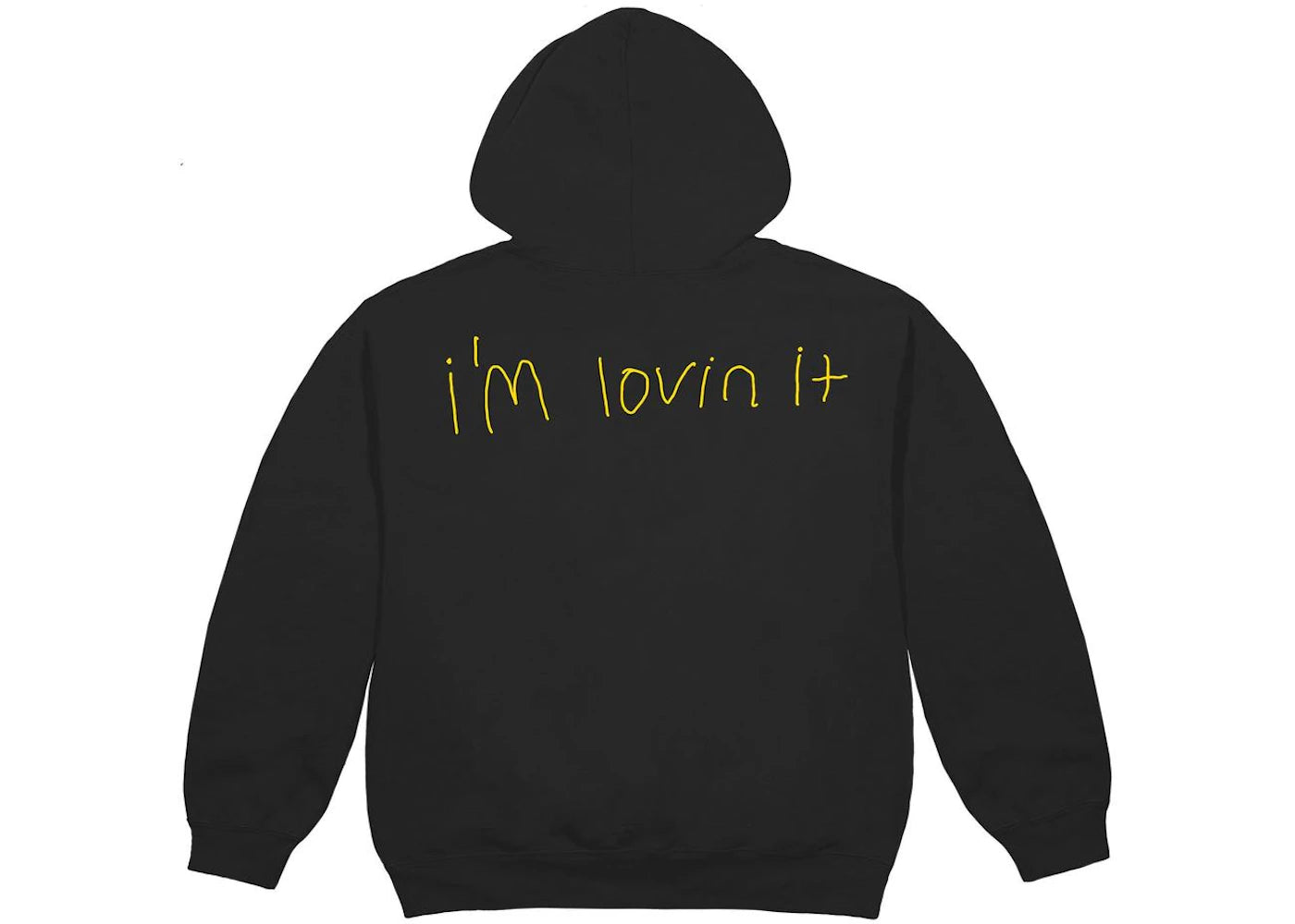 travis scott x mcdonald's billions served hoodie washed black
