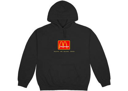 travis scott x mcdonald's billions served hoodie washed black