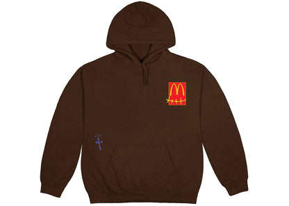 travis scott x mcdonald's cactus pack sticker hoodie brown