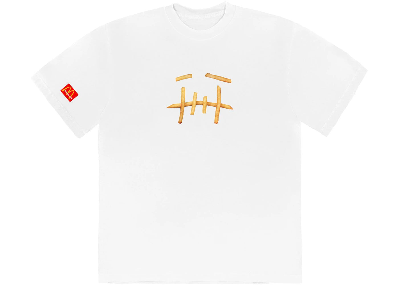 travis scott x mcdonald's fry t-shirt white