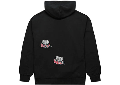 travis scott x mitchell & ness alabama crimson tide overlap pullover hoodie black