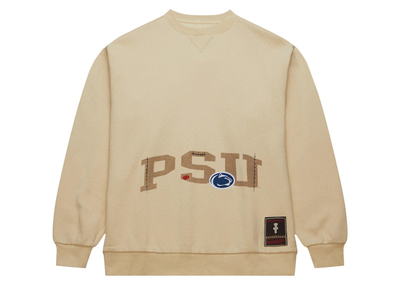 Travis Scott X Mitchell & Ness Penn State Nittany Lions Pullover Sweatshirt Tan