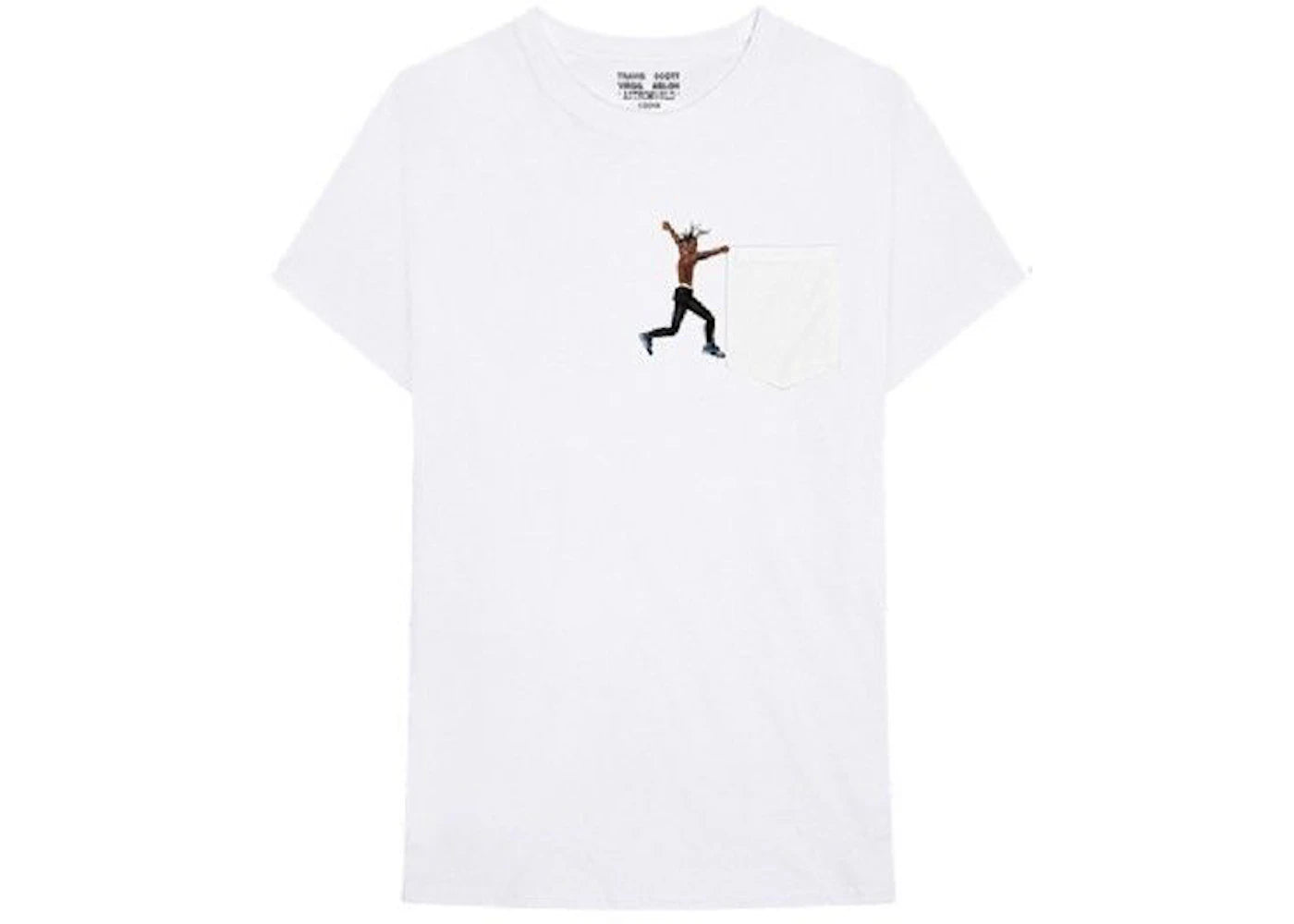 travis scott x virgil abloh by a thread tee (cactus jack version) white