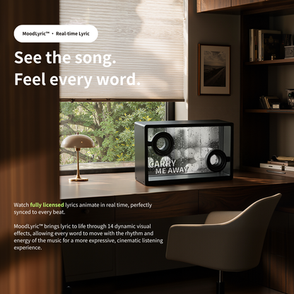 MorningBlues Lyric SonicGlass A1 Transparent Speaker
