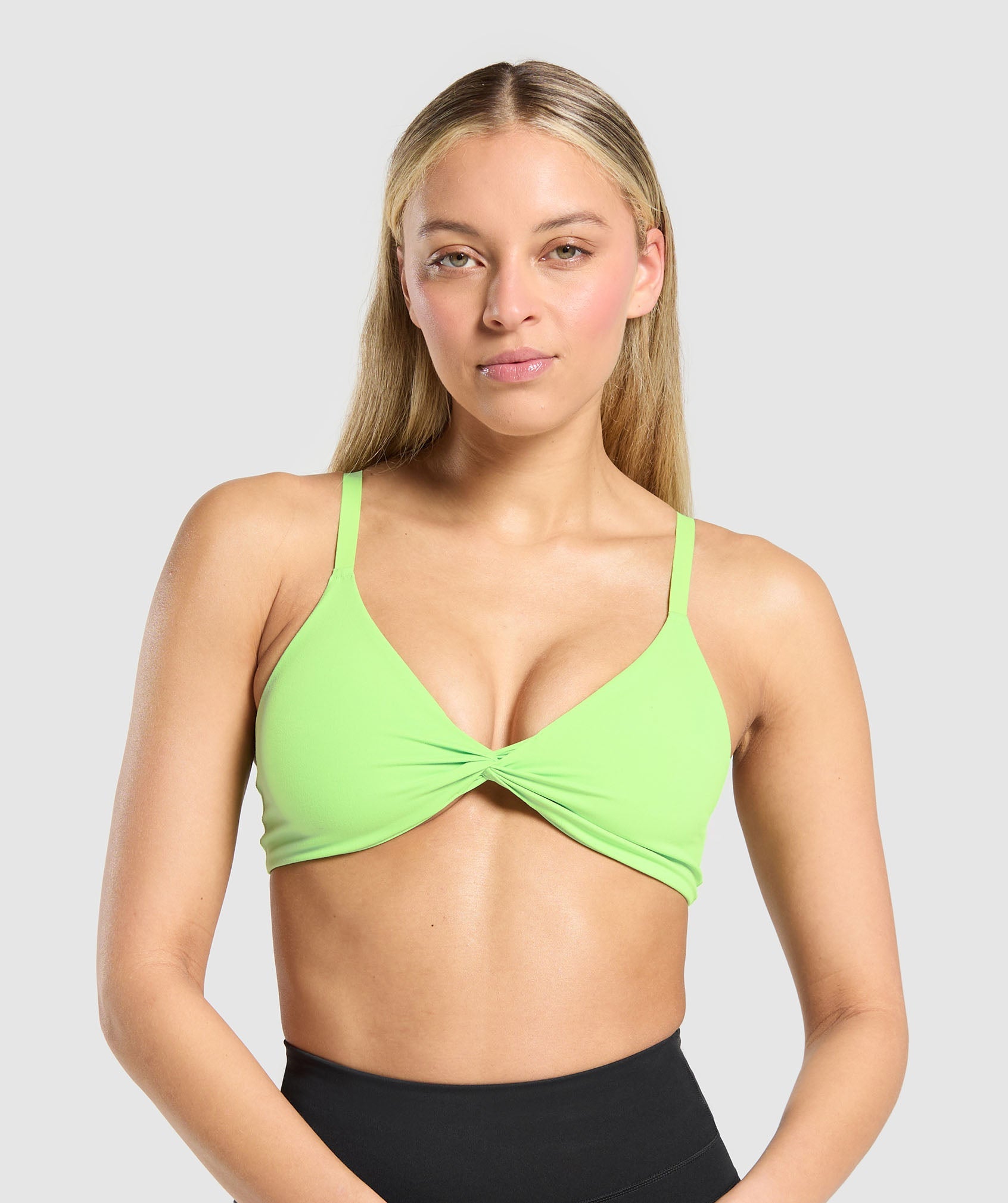 Women's Gymshark Twist Front Bralette Energy Gelato Green