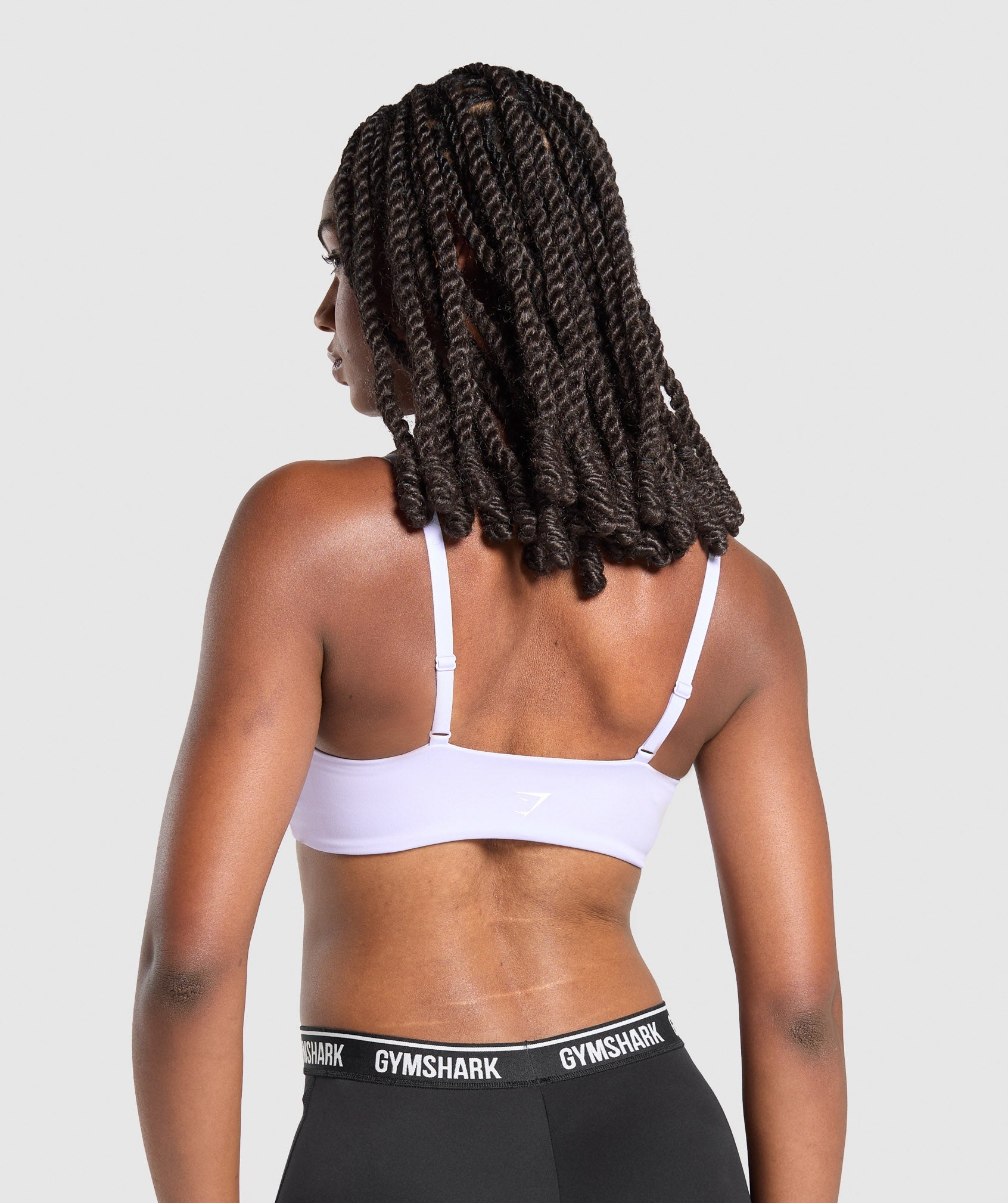 Women's Gymshark Twist Front Bralette Fresh Lilac