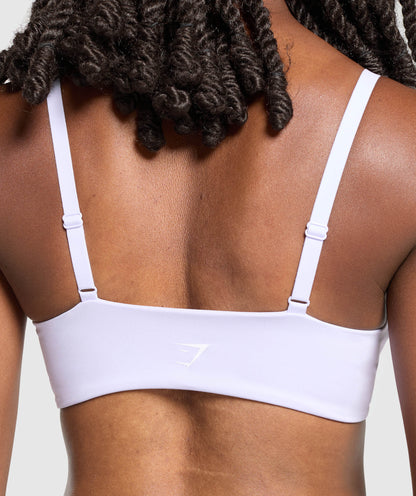 Women's Gymshark Twist Front Bralette Fresh Lilac