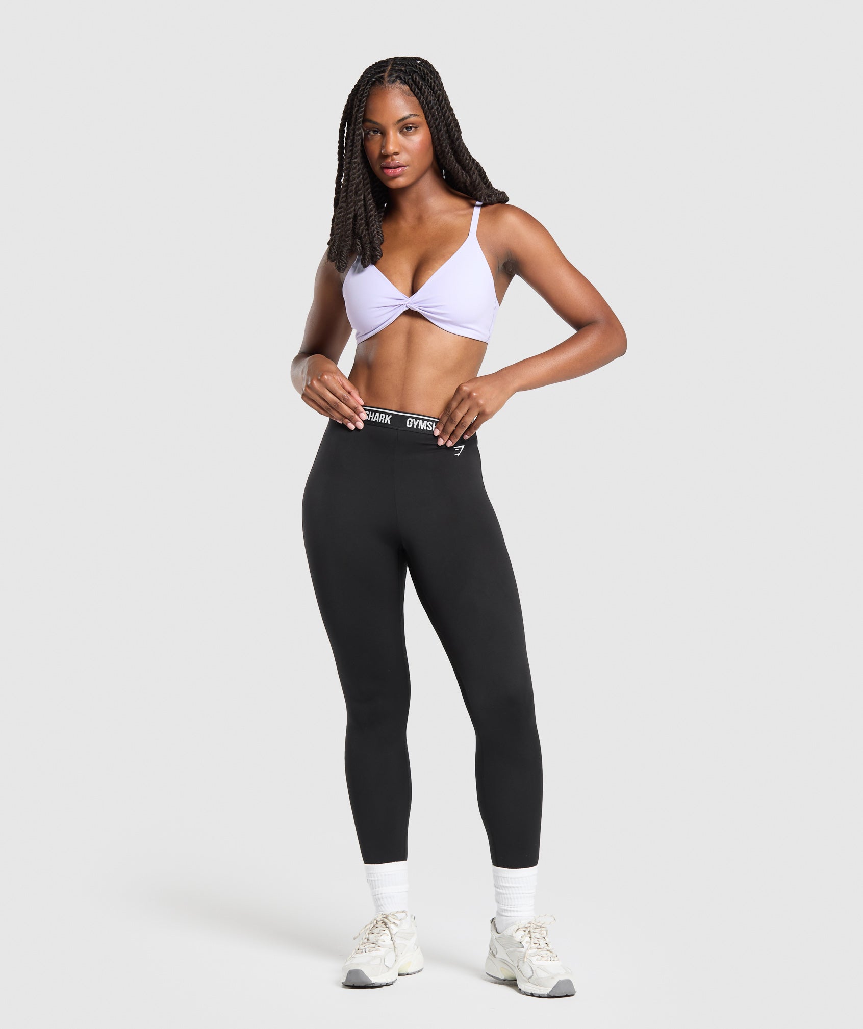 Women's Gymshark Twist Front Bralette Fresh Lilac