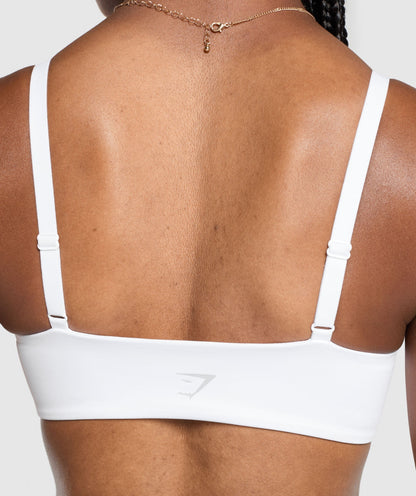 Women's Gymshark Twist Front Bralette White