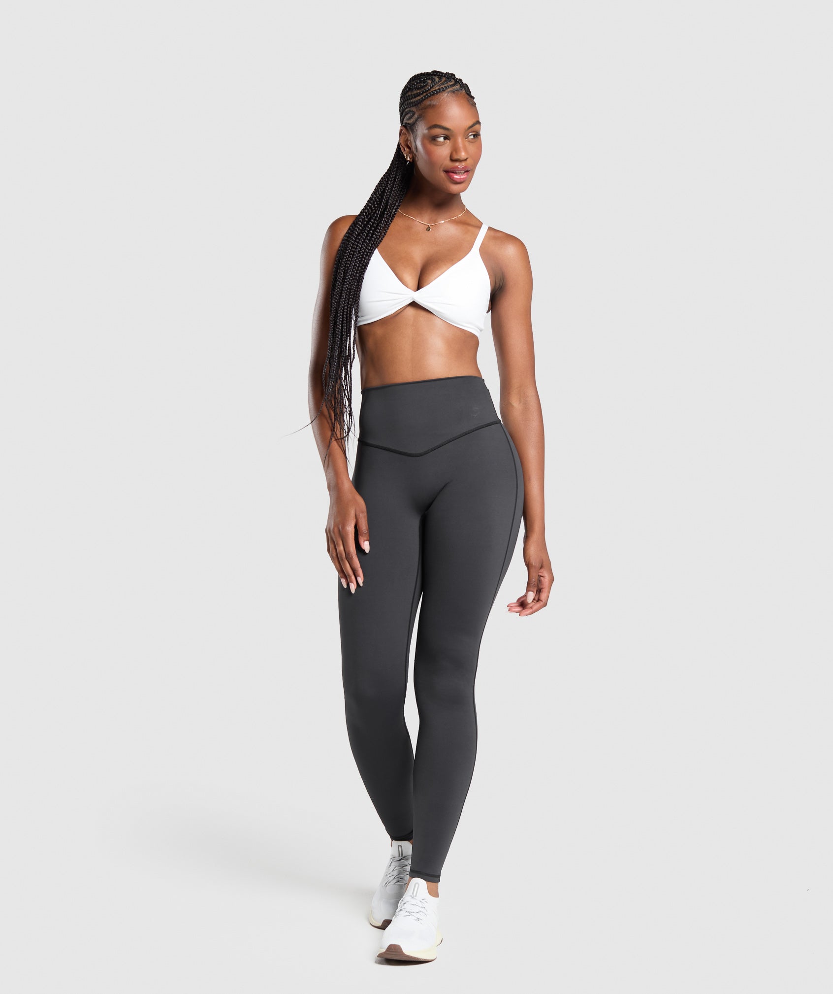 Women's Gymshark Twist Front Bralette White