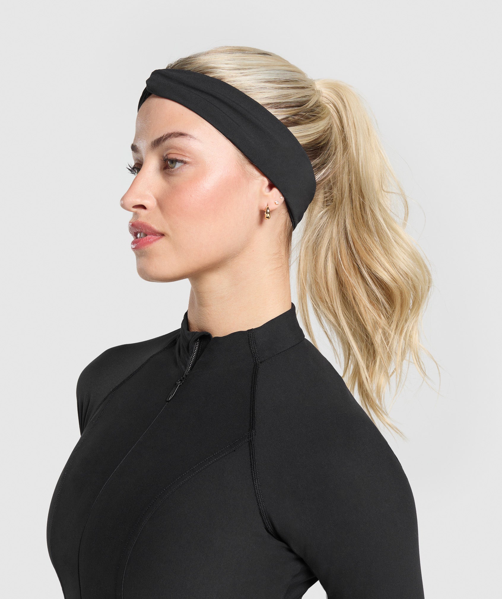 Women's Gymshark Twist Headband Black