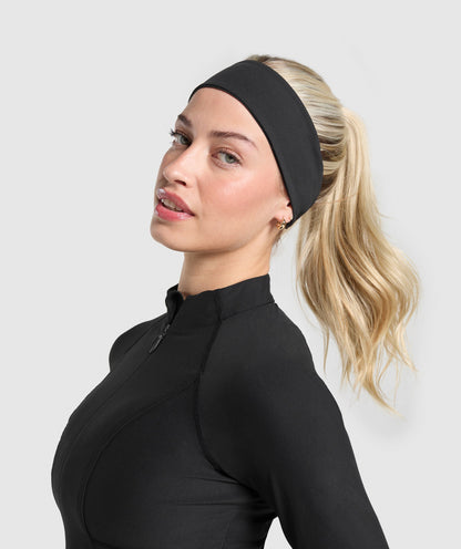 Women's Gymshark Twist Headband Black