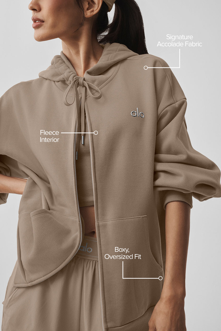 Alo Yoga Women'S Accolade Full Zip Hoodie