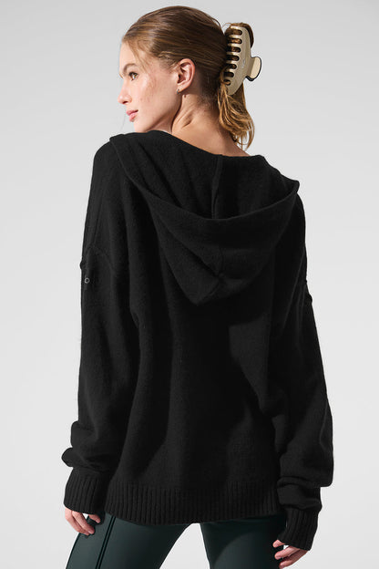 Alo Yoga Women'S Wool Cashmere New Class Full Zip Hoodie