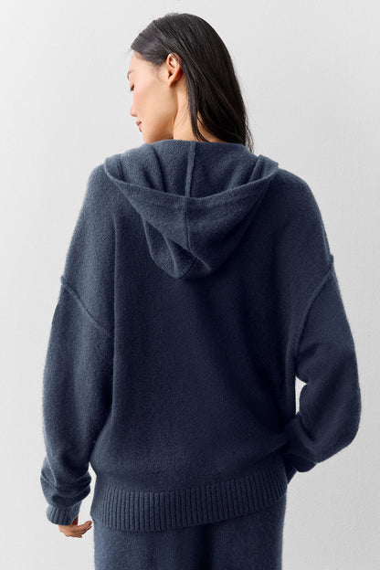 Alo Yoga Women'S Wool Cashmere New Class Full Zip Hoodie