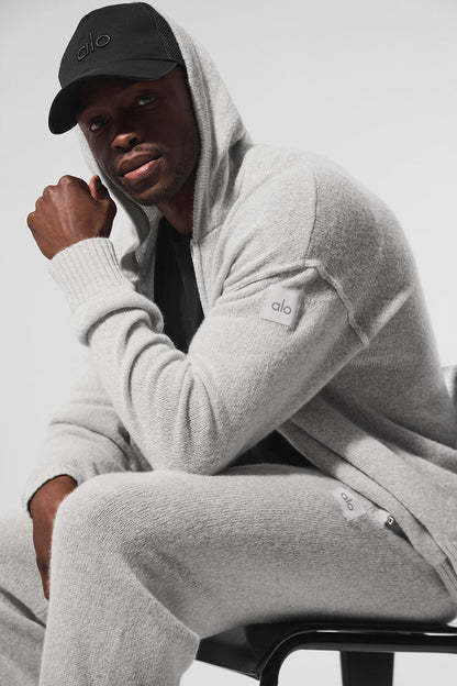 Alo Yoga Wool Cashmere New Class Full Zip Hoodie