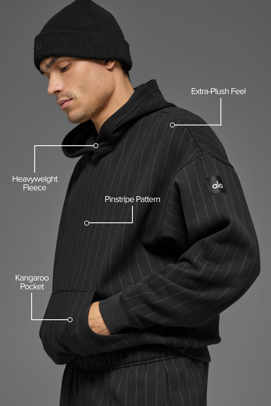 Alo Yoga Pinstripe Hoodie