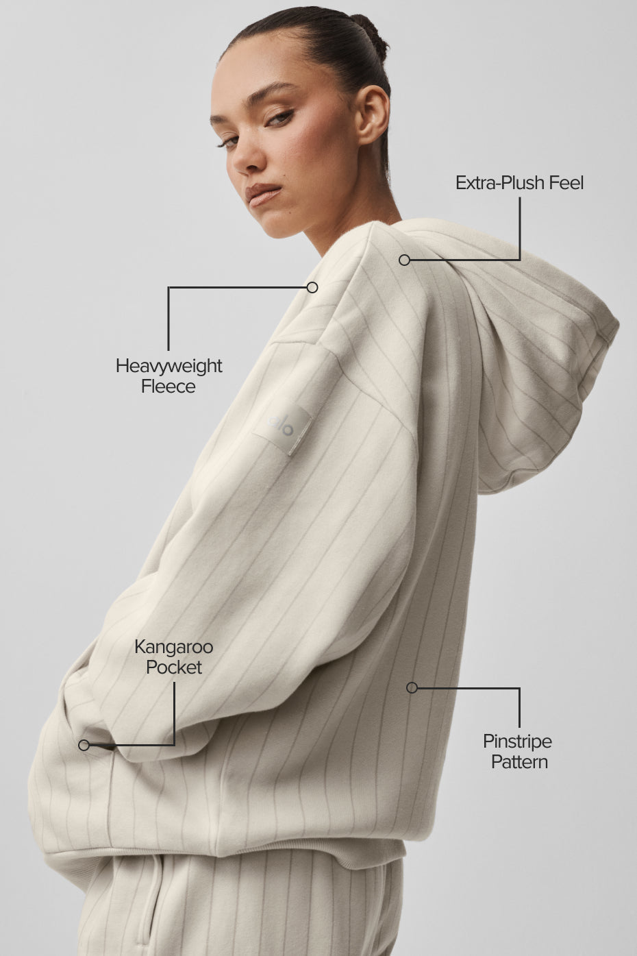 Alo Yoga Women'S Pinstripe Hoodie